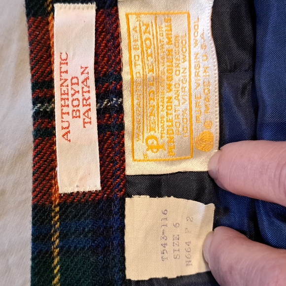 Vintage Pendleton wool tartan skirt - Picture 9 of 9